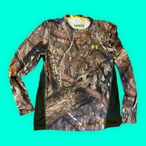 Under Armor Scent Control Long Sleeve Shirt Heat gear Size L